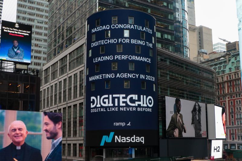 DigiTechIO featured on Nasdaq Tower Times Square
